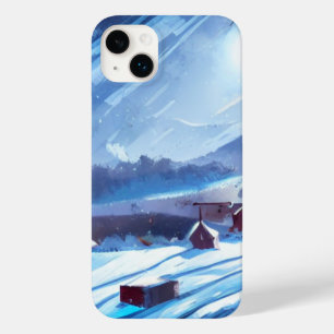 Quiet Winter Night in a Snow-Covered Village Case-Mate iPhone 14 Plus Case