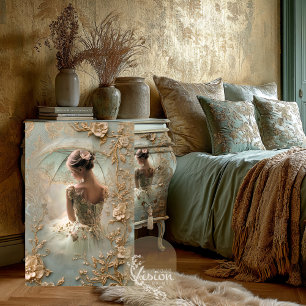 Quiet Yearning Vintage Ballerina Baroque Portrait Tissue Paper