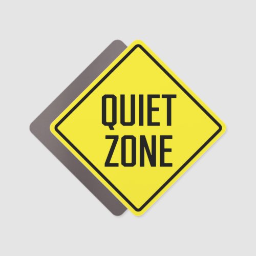 Quiet Zone Car Magnet