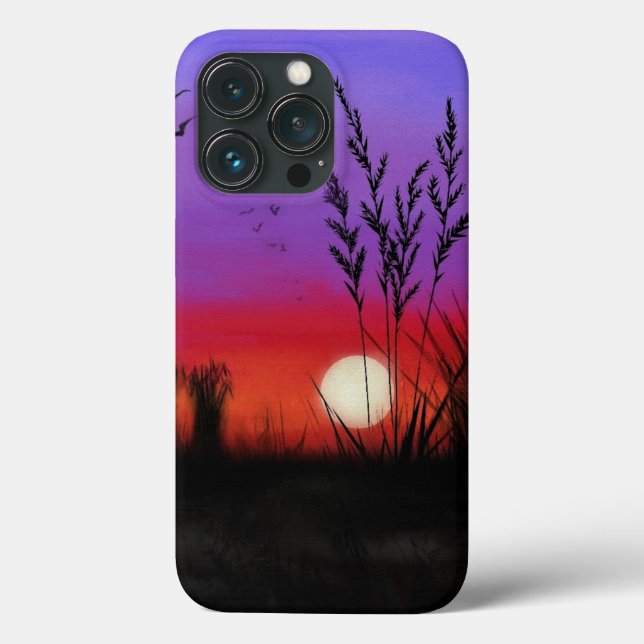 Quietly - Beautiful Sunset - Drawing Case-Mate iPhone Case (Back)