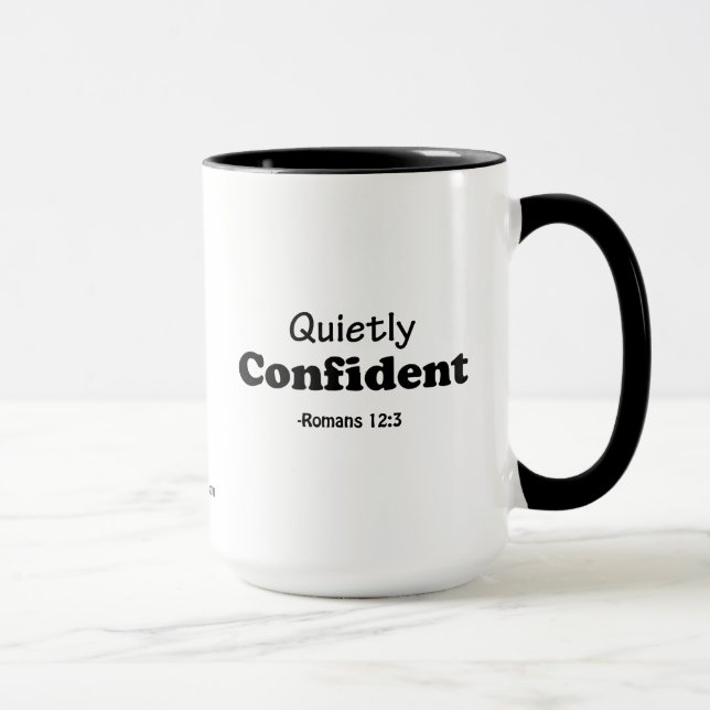Quietly Confident gotGod316.com Mug (Right)
