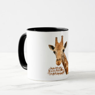 Quietly Different Giraffe - Giraffe Art Mug