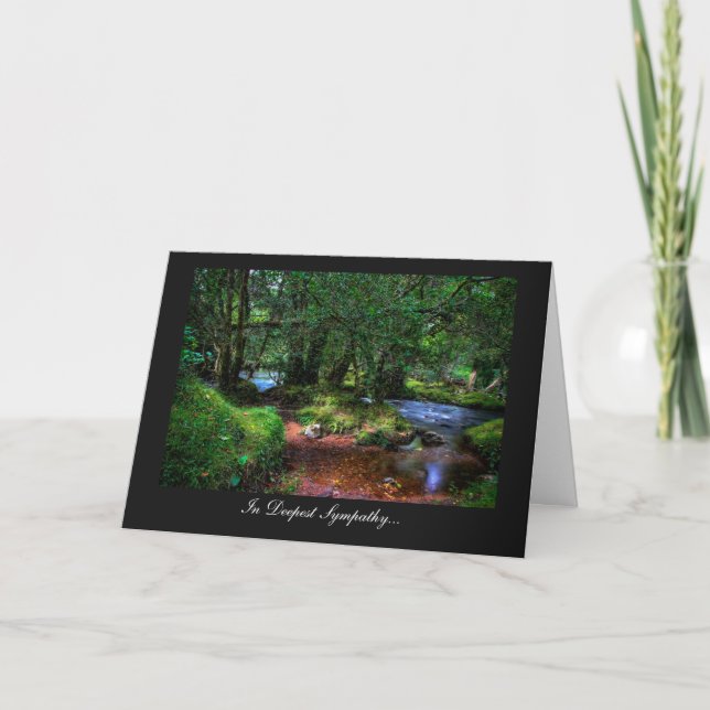 Quietly Flows The River - In Deepest Sympathy Card (Front)