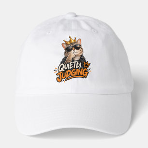 Quietly Judging Cat – Sarcastic Coffee Cat Hat