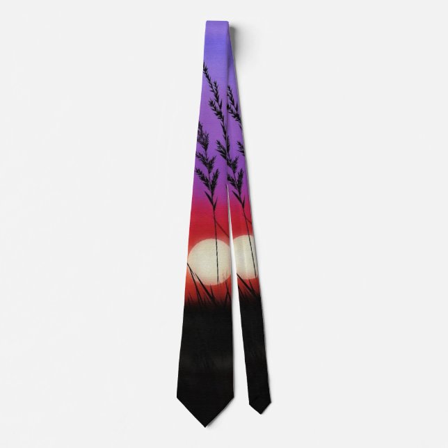Quietly - Watercolor Neck Tie (Front)