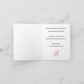 Quietly, Within – MemoryUs Lyric Card