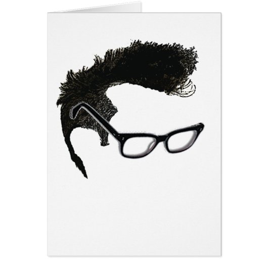 Quiff + Specs = Indefatigable Genius Cards (Front)