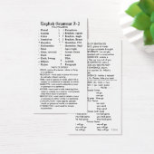 Quik-Ref English Grammar I-2 Pocket/Wallet (Desk)