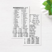 Quik-Ref Mathematics I-2 Pocket/Wallet (Desk)