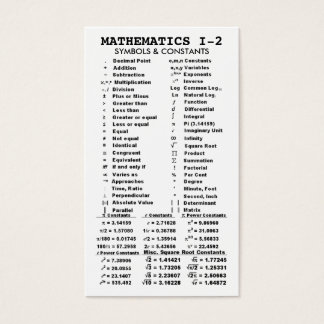 Quik-Ref Mathematics I-2 Pocket/Wallet