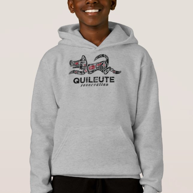 Quileute Reservation T-Shirt Hoodie (Front)