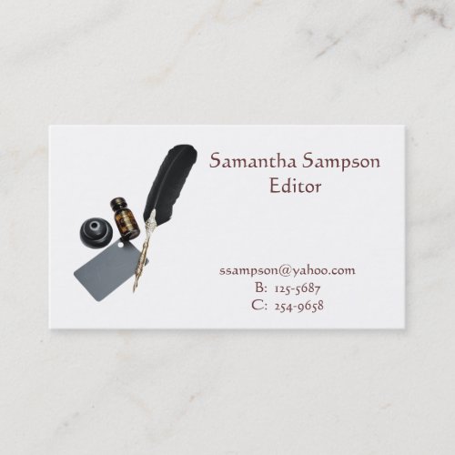 Quill and Ink Business Card