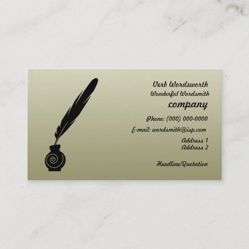 Quill and Ink Writers Business Profile Card