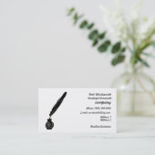 Quill and Ink Writers Business Profile Card (Standing Front)