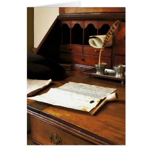 Quill, Papers and Pipe Cards (Front)