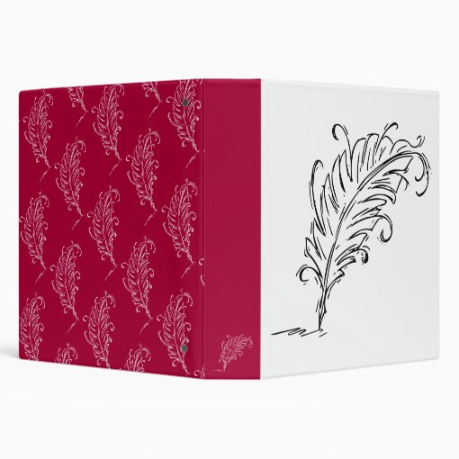 Quill Pen 3Ring Binder Zazzle