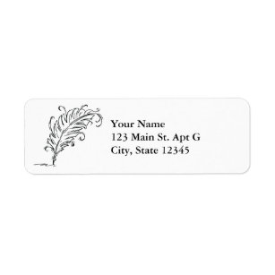 Quill Return Address Labels | Zazzle