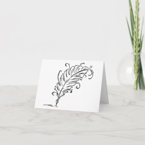 Quill Pen Note Card