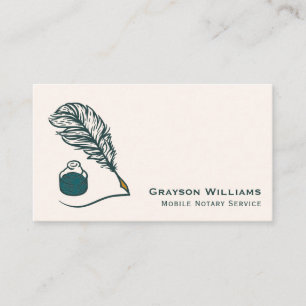 Quill QR Code Mobile Notary Business Card