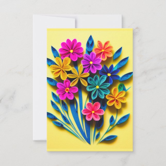 Quilled Flower Bouquet (Front)