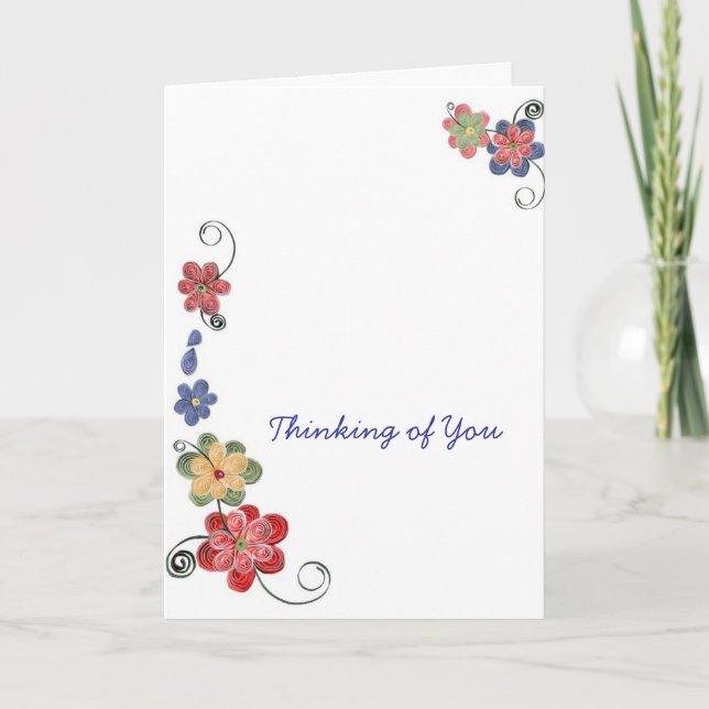 Quilled Flowers Notecard (Front)