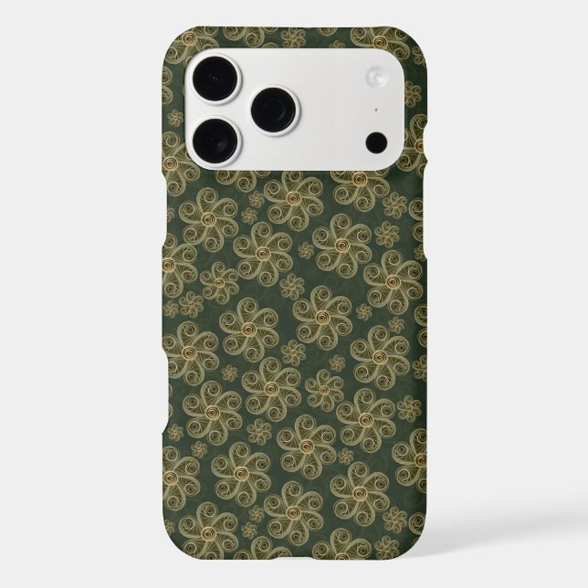 Quilled Woodland Floral Pattern iPhone Case (Back)