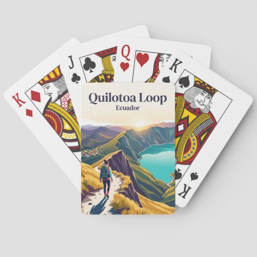 Quilotoa Loop Ecuador Poker Cards