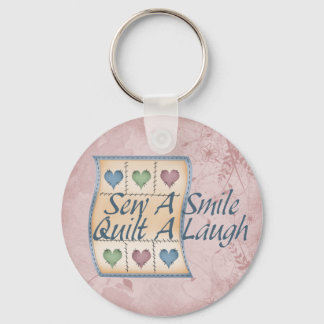 Quilt a Laugh Keychain