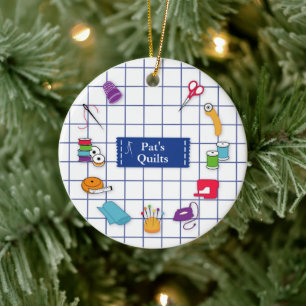 Quilt and Sew Time Ornament