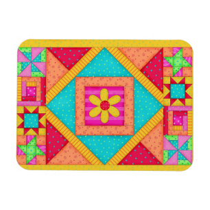 Quilt Art Flexible Magnet