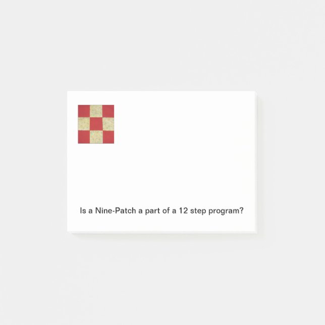 Quilt Block Post-it Notes (Front)