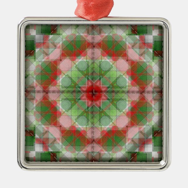 Quilt blocks series #4 metal ornament (Front)