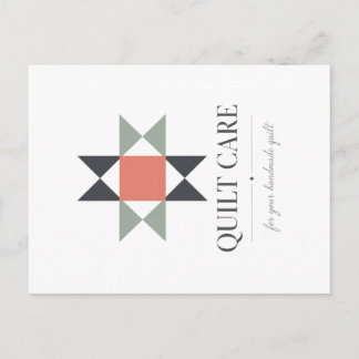 Quilt Care Postcard w/o Color Catcher Ver