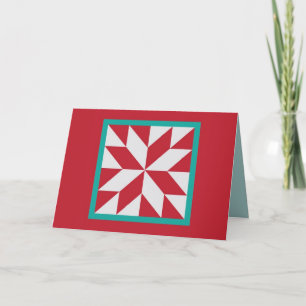Quilt Christmas Card - Hunter's Star