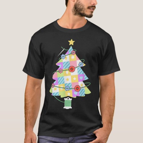 Quilt Christmas Tree Quilting s For Women Craft Se T_Shirt