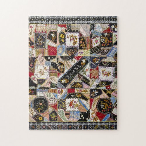 Quilt crazy pattern jigsaw puzzle