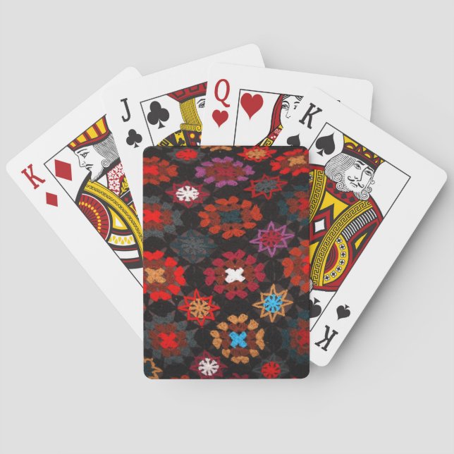 Quilt Crochet Poker Cards (Back)