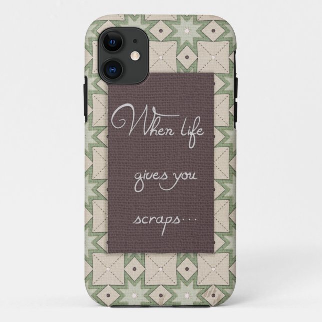 Quilt Design iPhone Case (Back)