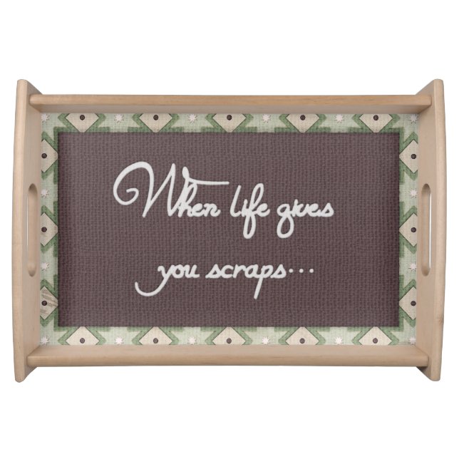 Quilt Design Serving Tray (Front)