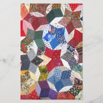 Quilt Fabric Stationery by The_Everything_Store at Zazzle