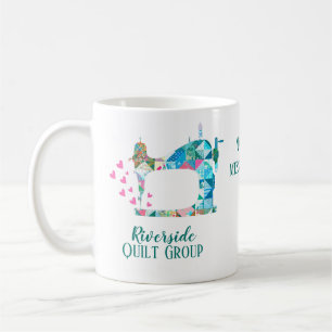 Quilt Group Quilting Club Custom Name Coffee Mug