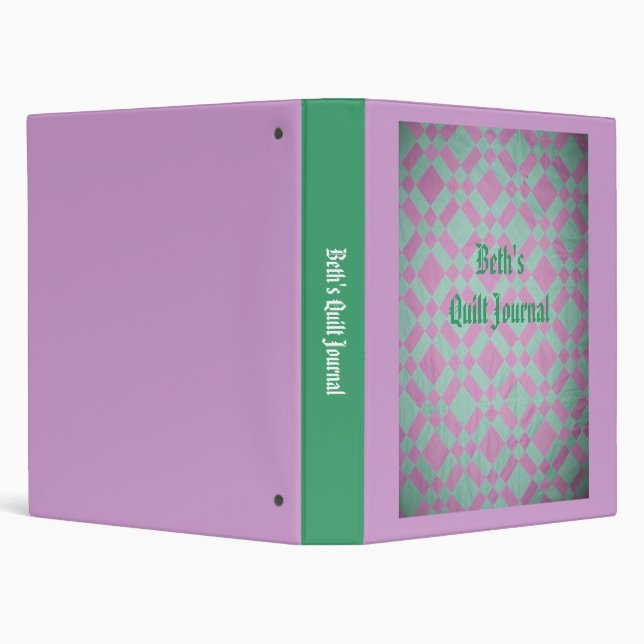 Quilt Journal Binder (Background)