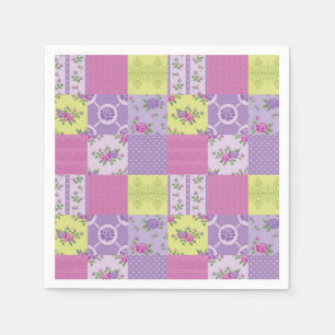 Quilt Look Patches Paper Napkins