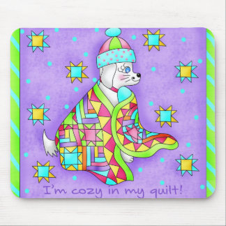 Quilt Lover Dog Mousepad