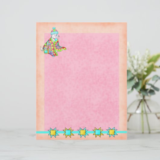 Quilt Lover Letterhead Customizable (Standing Front)