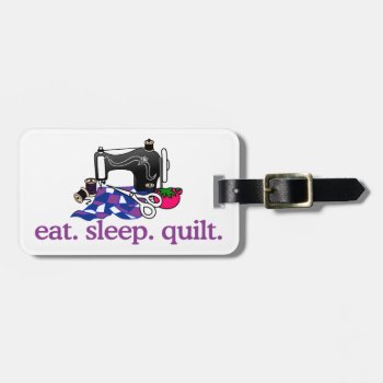 Quilt (machine) Luggage Tag by Grandslam_Designs at Zazzle