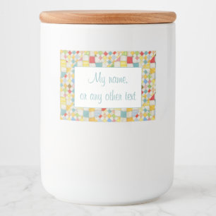 QUILT MOSAIC 2"x3" Label / Horizontal