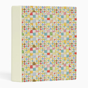 QUILT MOSAIC Mini Binder / Cream