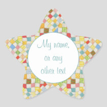 QUILT MOSAIC Star Matte Stickers