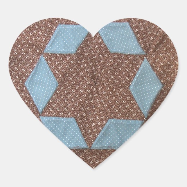 Quilt Pattern - Castle Heart Sticker (Front)